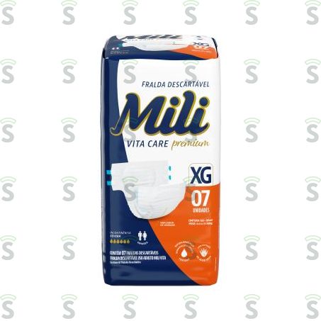  Fralda Geriátrica Mili Vita Eg Pacote 7un