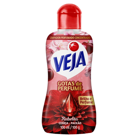 Limpador Concentrado Veja 100ml - Gotas de Perfume - Rubelita