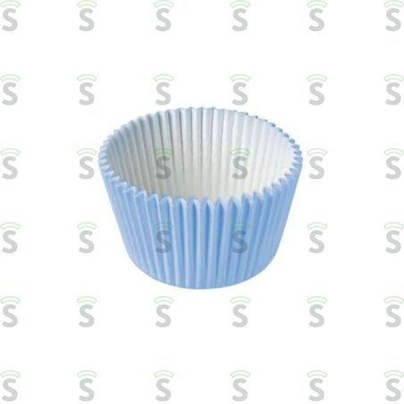  Forminhas de Papel Confesta C/un Nº 4 Azul Baby