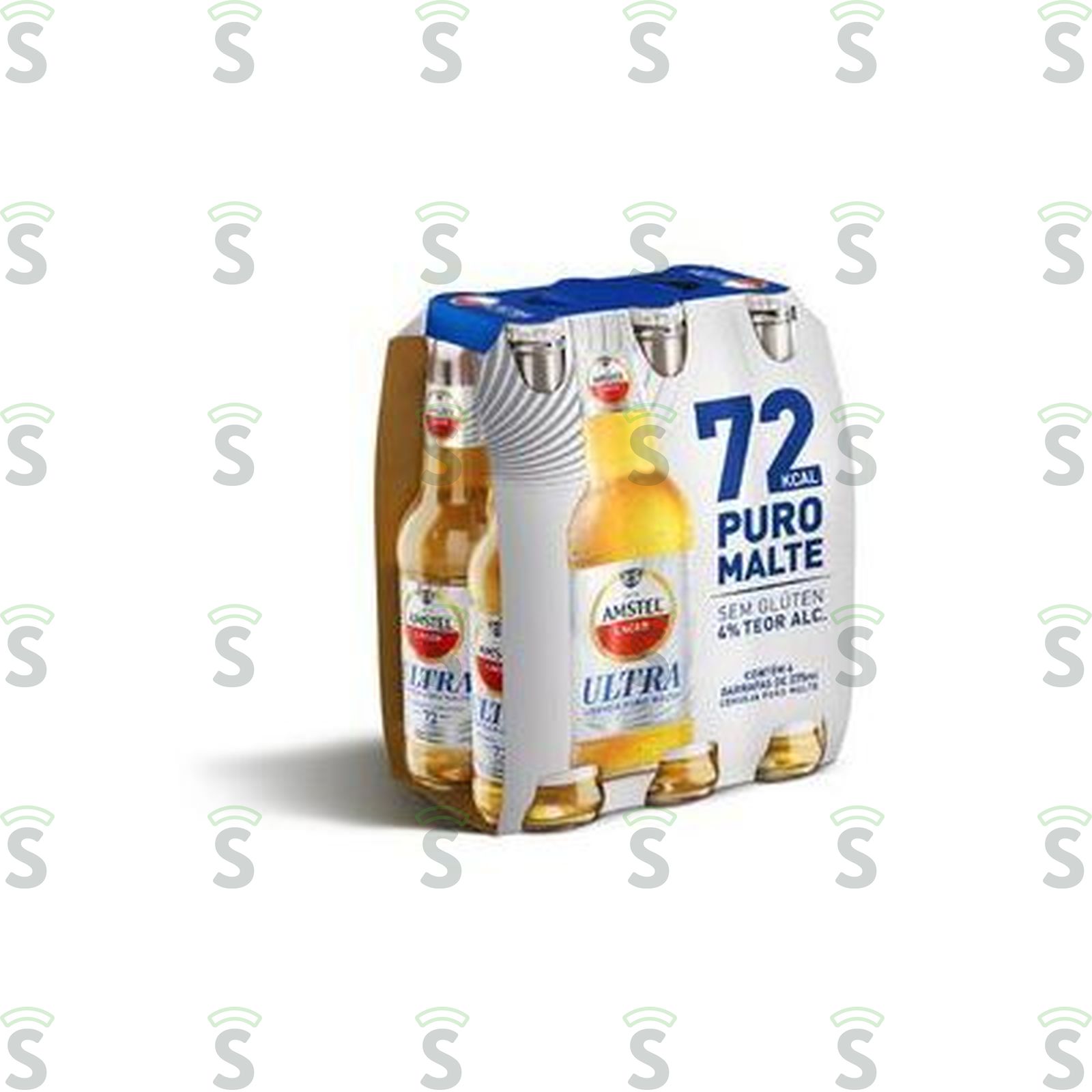 Cerveja Lager Amstel Puro Malte Sem Glúten Ultra Garrafa 275ml - Pacote com 6un - 1.6lt