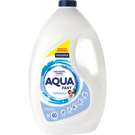 Lava roupas aquafast 5l ternura