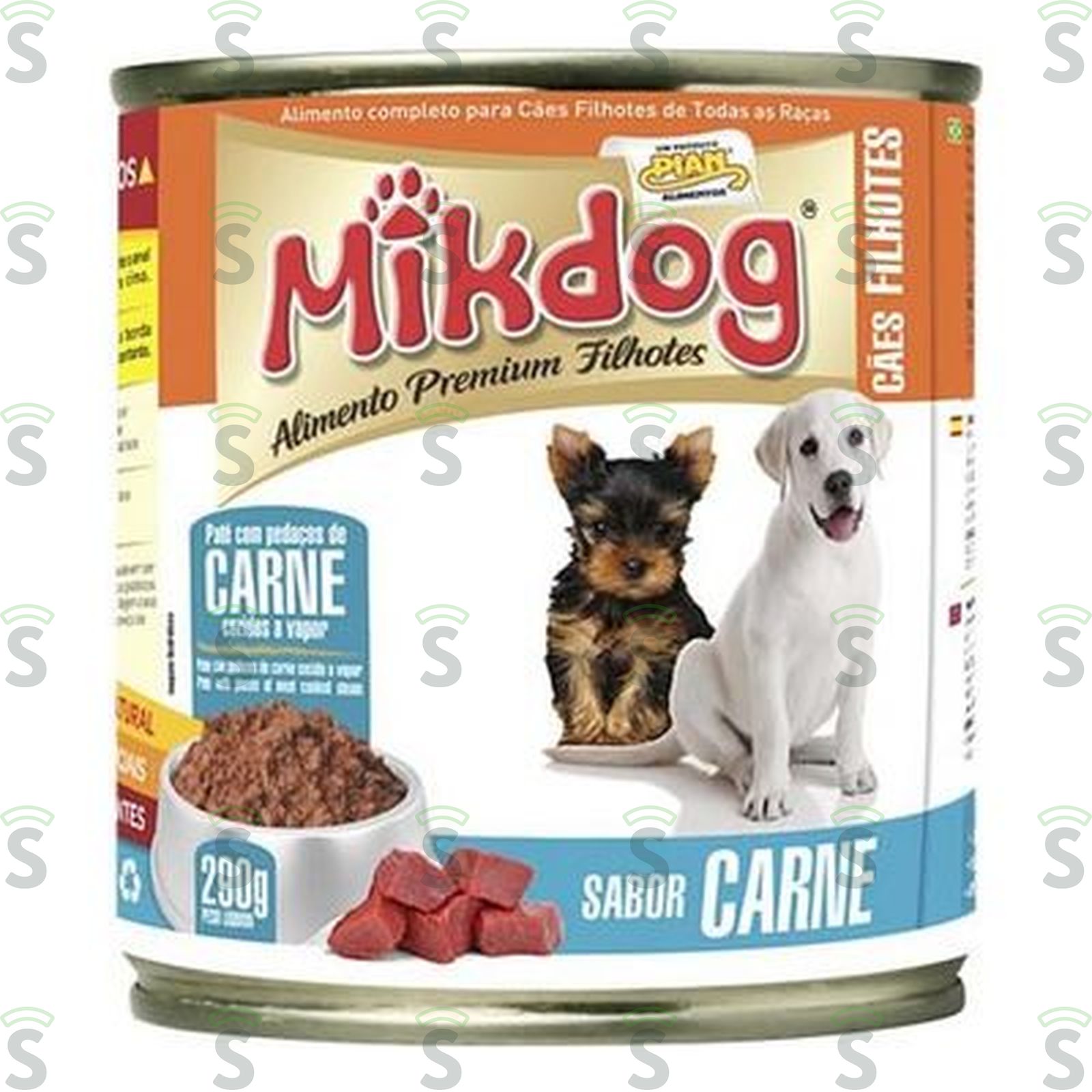 RACAO MIKDOG 290G FILHOTES CARNE