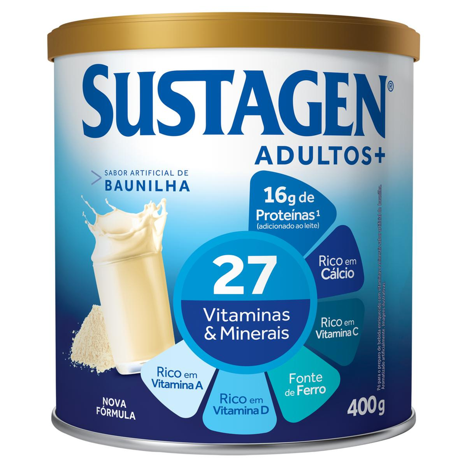 Sustagen 400g - Baunilha -Lata