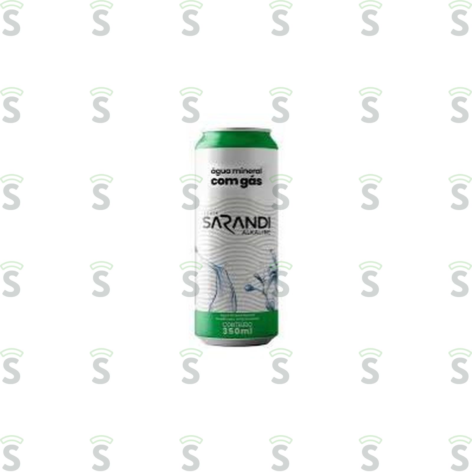 Água Mineral Gaseificada Artificialmente Sarandi Natural com Gás Lata 350ml