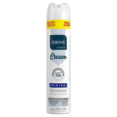 Desodorante Aerossol Above 200ml - Cream - Original - Feminino
