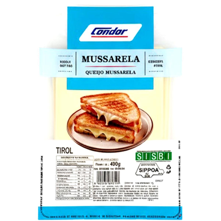 Queijo Tirol Condor 400g - Mussarela - Fatiado