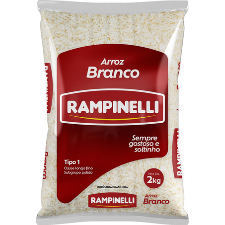 Arroz Rampinelli 2kg - Branco