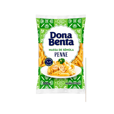 Massa Dona Benta 500g - Sêmola - Penne
