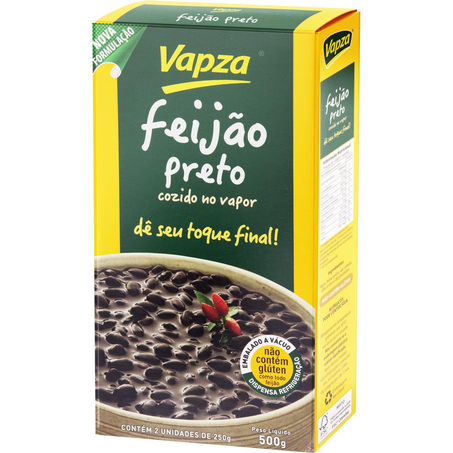 Feijão Vapza 500g - Preto