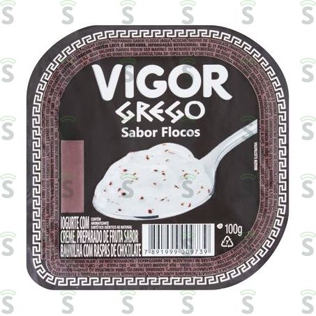  Iogurte Vigor Grego Flocos 100g