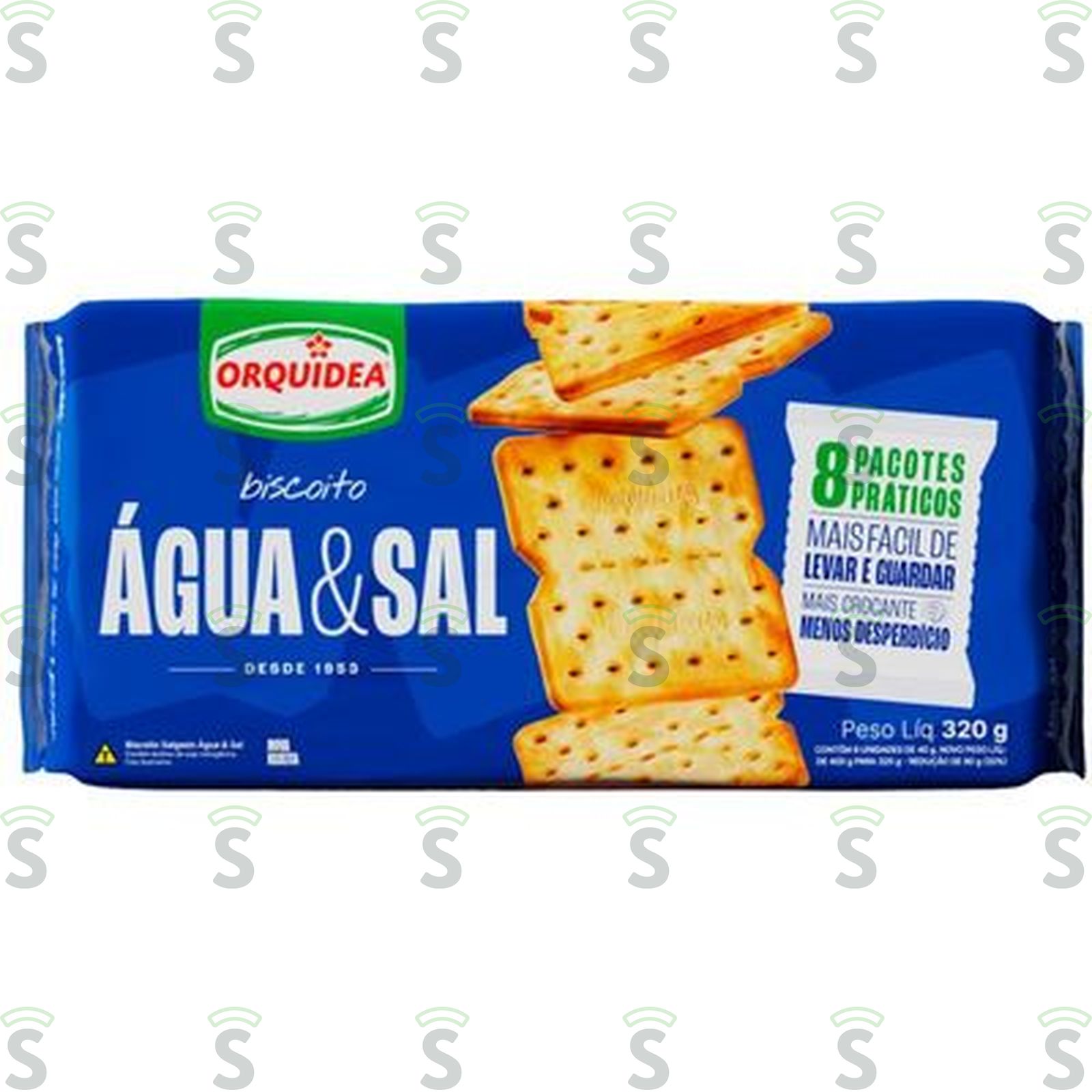 Biscoito Salgado Orquídea Água E Sal 400G