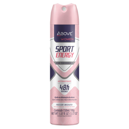 Desodorante Aerossol Above 150ml - Woman - Sport Energy