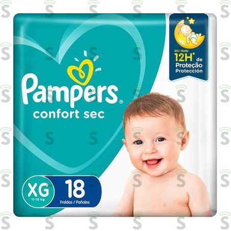  Pampers-fralda Confortsec Xg C18