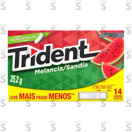  Trident-goma Mascar 25.2g Melancia