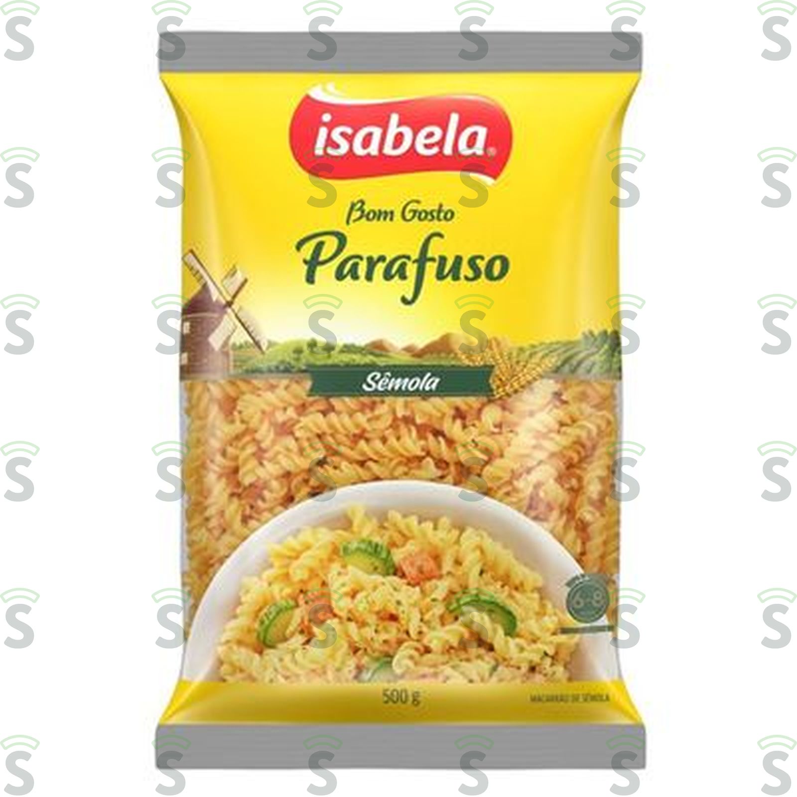 Massa isabela b.gosto parafuso 500g