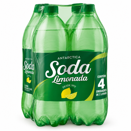 Refrigerante soda limonada antarctica pcc/04x2l pet pc