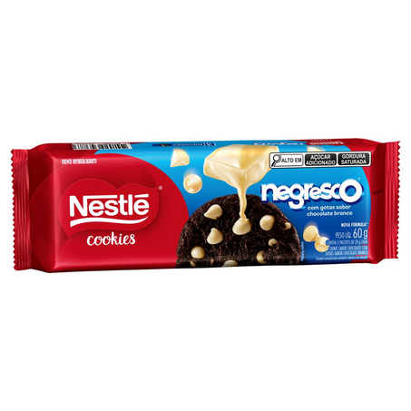 Biscoito Cookies Nestlé 60g - Negresco - Gotas de Baunilha
