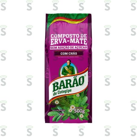 Erva Mate Barão de Cotegipe Com Chás Caixa 500g