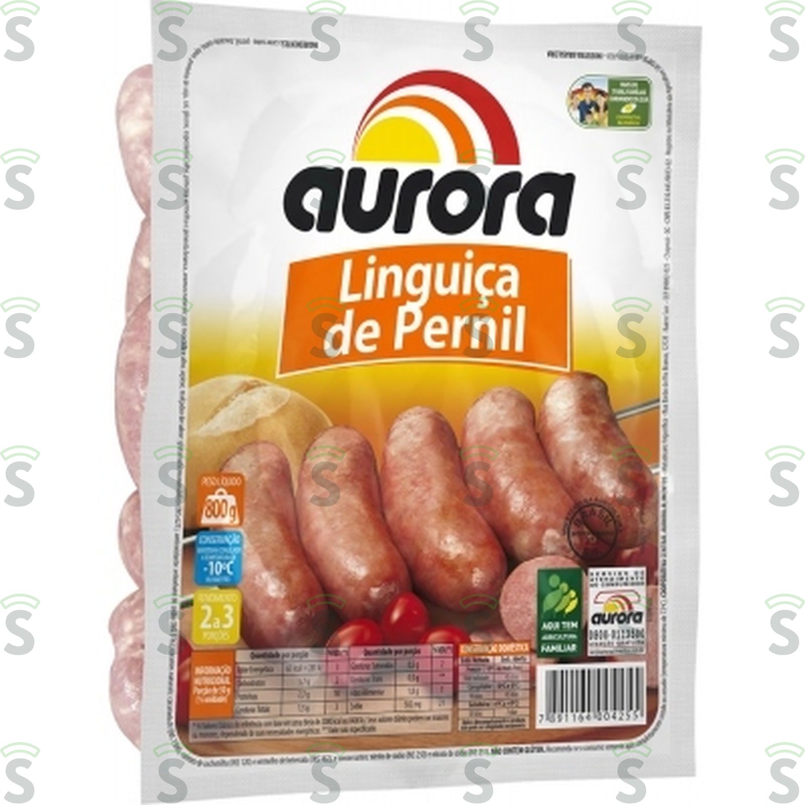 Linguiça de Pernil Aurora Embalagem 800G