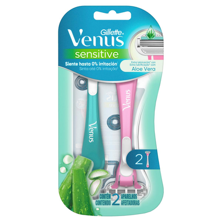 Aparelho Venus Sensitive Gillette Com 2 Aparelhos