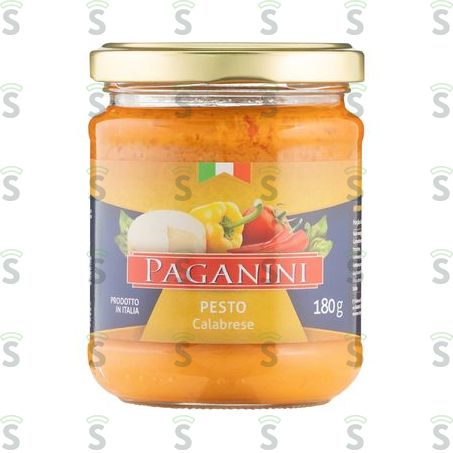  Molho Pesto Calabrês Paganini Vidro 180g