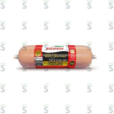  Patê Excelsior Gourmet Tomate Seco Com Manjericão Embalagem 100g