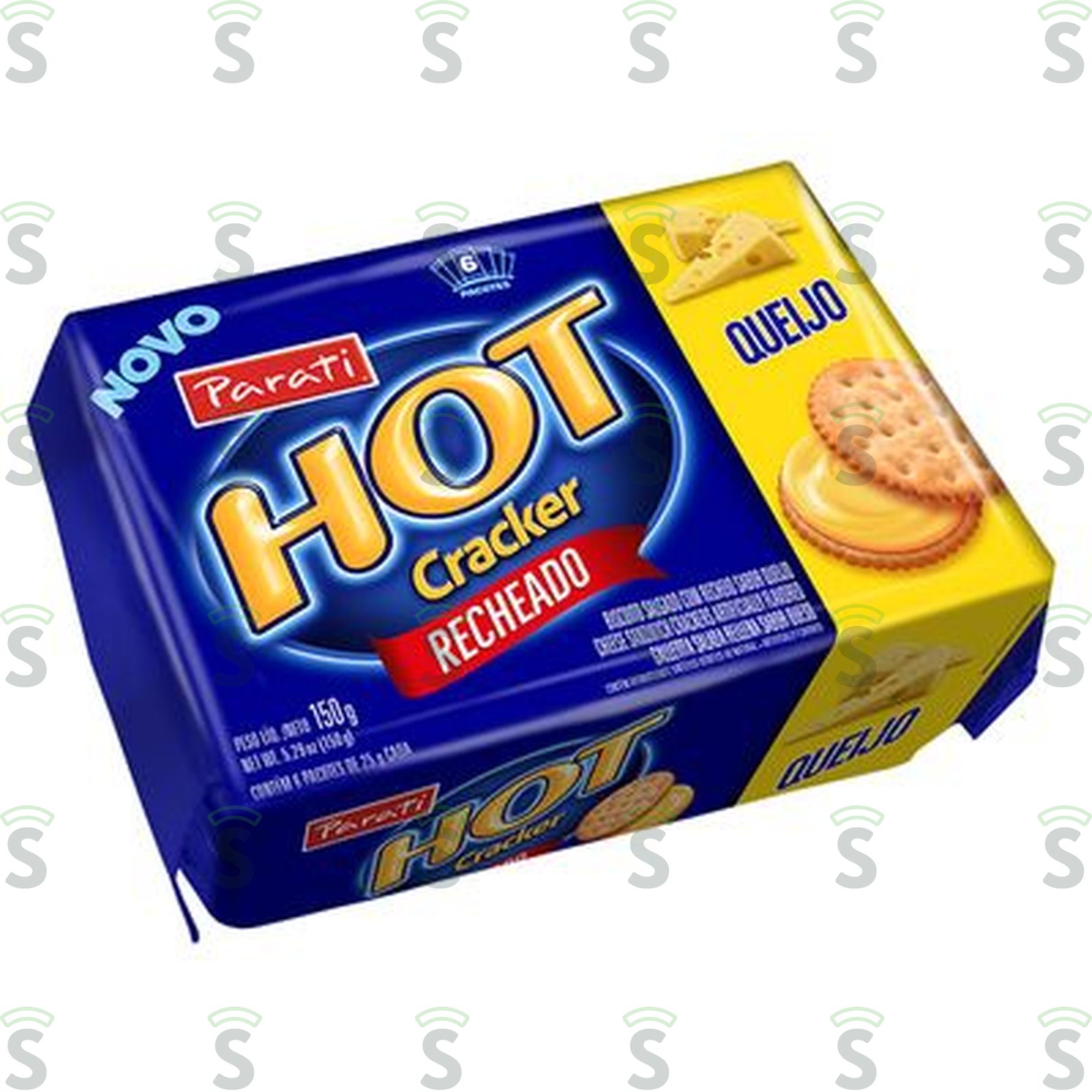 Biscoito Salgado Recheado Parati Hot Cracker Queijo 184G