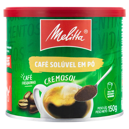 Café Solúvel Melitta 150g - Cremoso - Lata