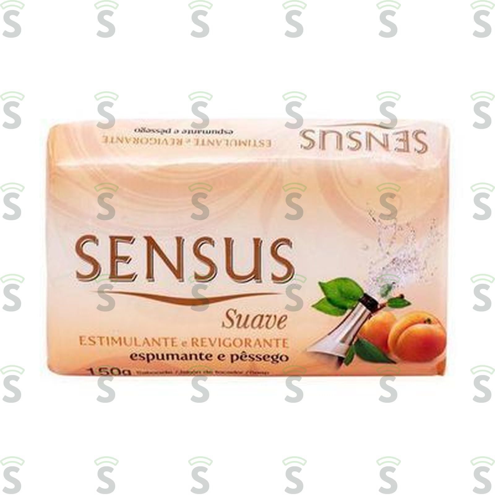 Sabonete Sensus Suave Champanhe E Pêssego Embalagem 150G