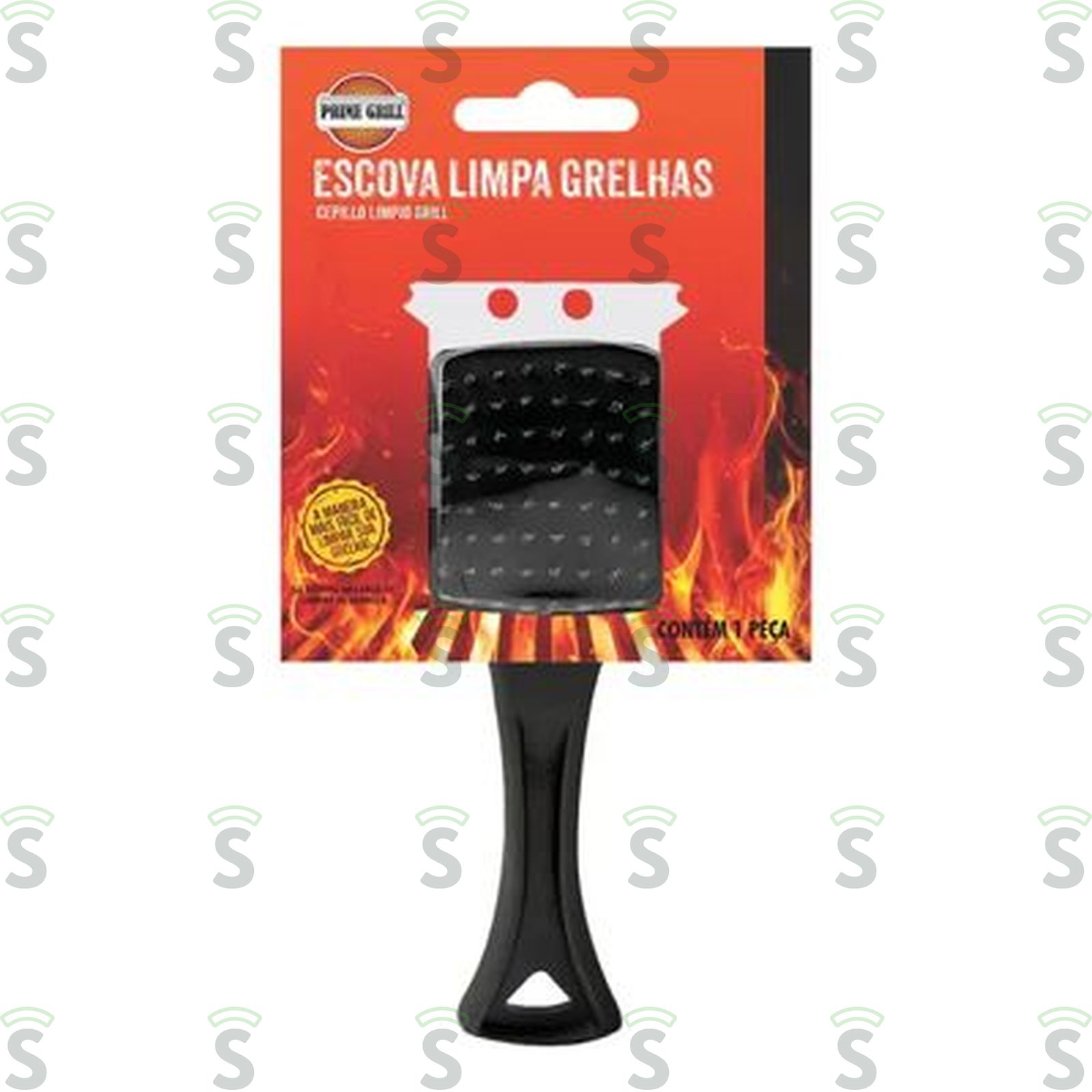 Escova Prime Grill Limpa Grelhas 1UN