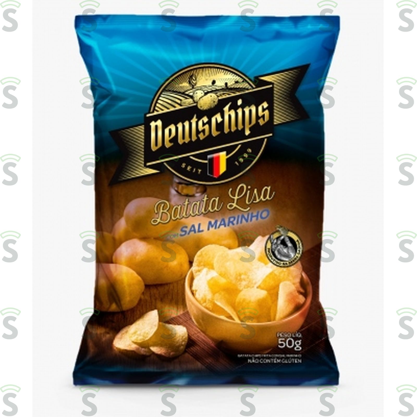 Deutschips-batata lisa 50g sal marinho