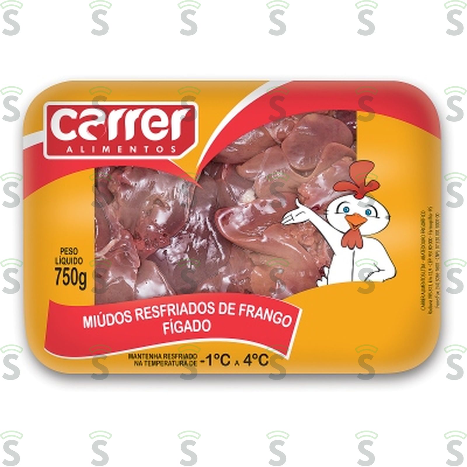 Fígado Frango Resfriado Carrer Bandeja 750G