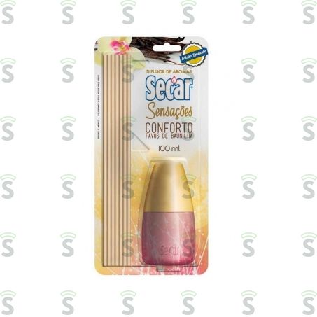  Aromatizante Difusor de Aromas Secar Sensações Conforto Favos de Baunilha Embalagem 100ml