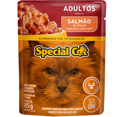 Ração Special Cat 85g - Adultos - Salmão - Sachê