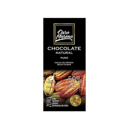 CHOCOLATE  OURO MORENO 50 PURO 80G