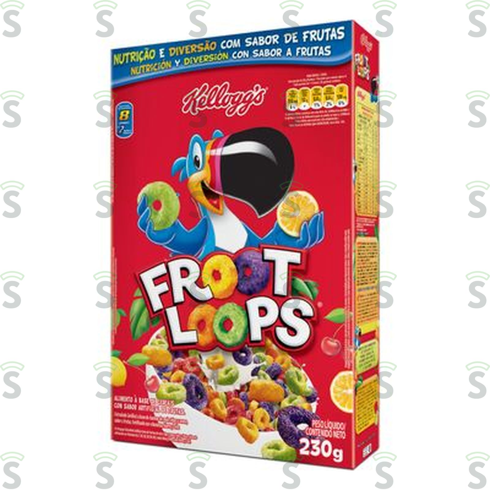 Cereal Matinal Frutas Kellogg's Froot Loops Caixa 230gr
