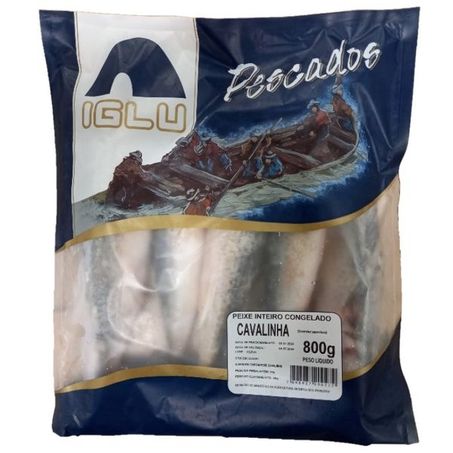 PEIXE CAVALINHA IGLU INTEIRA CONGELADO 800G