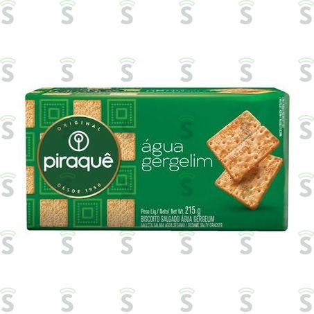  Piraque-biscoito 215g Agua Gergelim