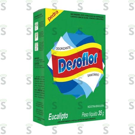  Odorizante Sanitário Desoflor Eucalipto Embalagem 35g