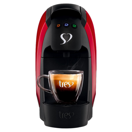 Cafeteira TRES 127V - Luna - Vermelha