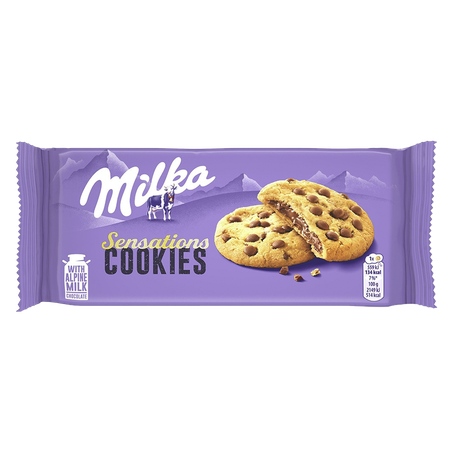 Biscoito Milka Cookies Sensations 156g