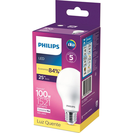 Lâmpada Philips LEDB - 16W - 3000K