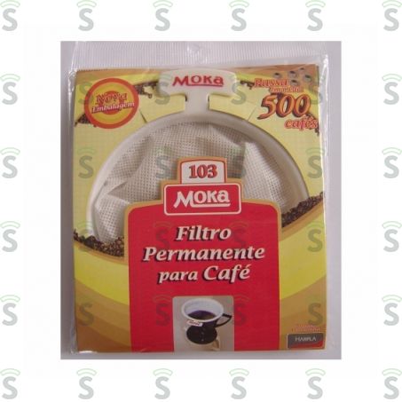  Filtro Para Café Permanente Moka 103 Embalagem 1un