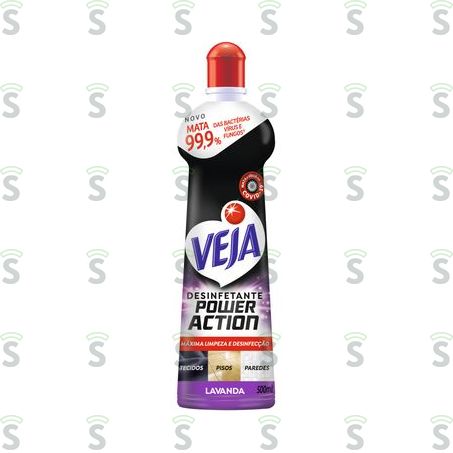  Desinfetante Lavanda Veja Power Action Squeeze 500ml