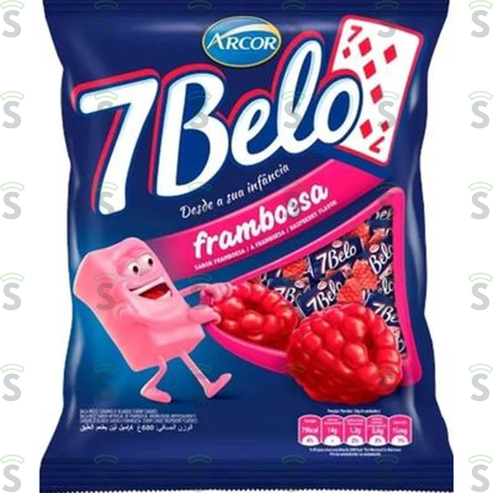 BALA ARCOR 7BELO  500G FRAMB