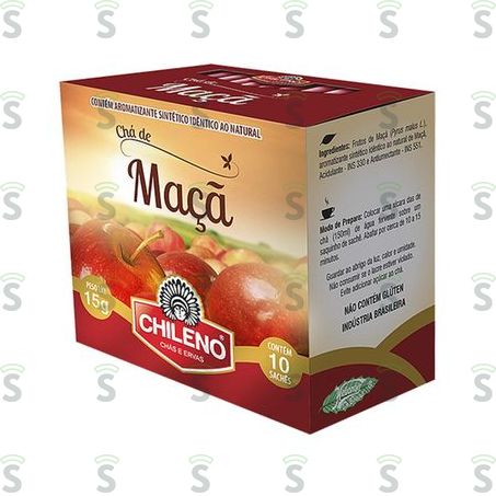  Chá Misto Chileno Maça Caixa Com 10un - 15gr
