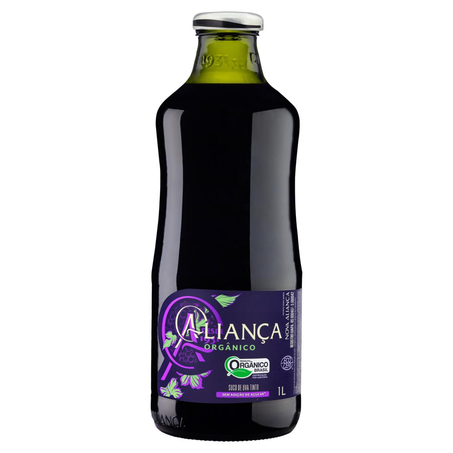 Suco de Uva Aliança 1 Litro - Orgânico - Garrafa