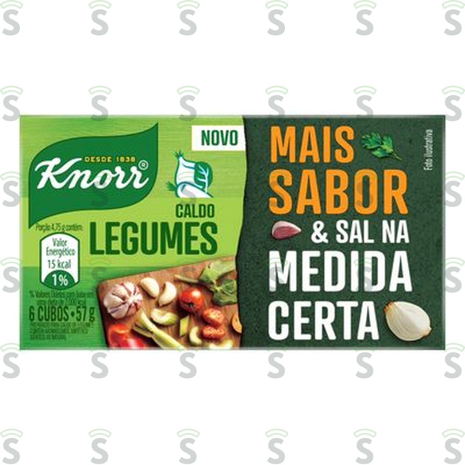 Caldo em Tablete Knorr Legumes Mais Sabor Caixa com 6un - 57gr