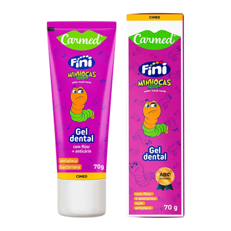 Gel Dental Carmed Infantil Fini Minhocas Azedinhas 70g 
 