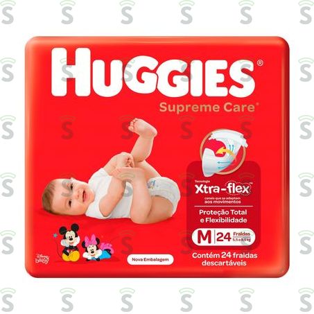  Huggies-fralda Supreme Care m C/24